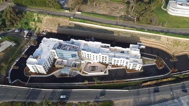 Residence Inn Ventura CA full property shot from drone